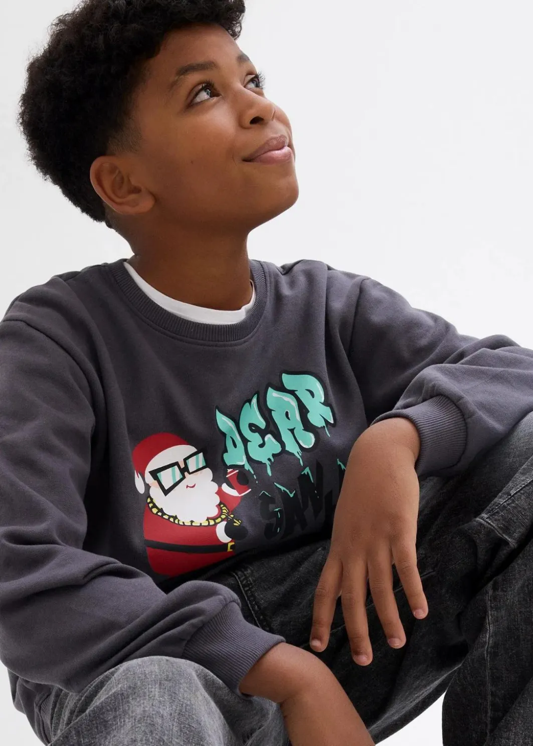 Outlet Jungen Sweatshirt mit Weihnachtsmotiv Kinder Jungen 9-16 Jahre·Sweat & Strick|Jungen 2-8 Jahre·Nachhaltigere Materialien