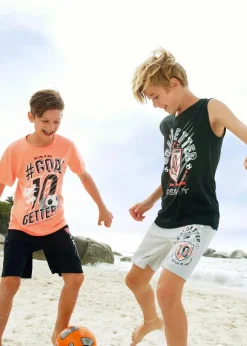Kinder bonprix Jungen 9-16 Jahre·Shorts|Jungen 9-16 Jahre·Shirts|Jungen T-Shirt + Tanktop + Bermudas (4-tlg. Set)