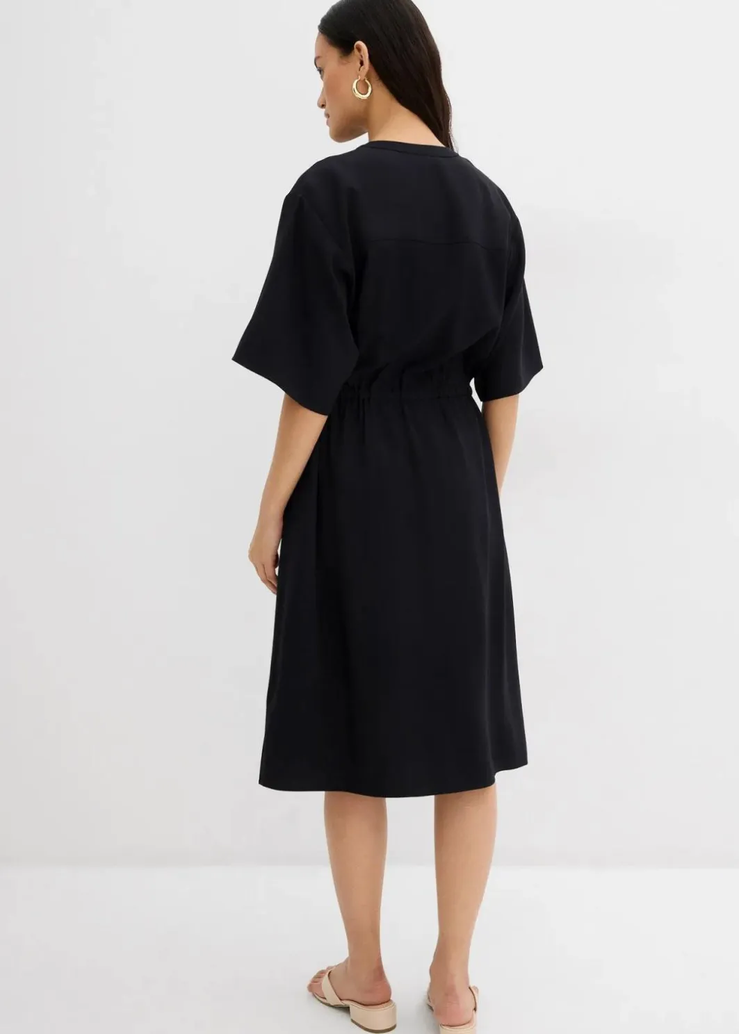 Damen bonprix Bekleidung·Pullover & Strickjacken|Kleider|Kaftan-Kleid aus feiner Viskose