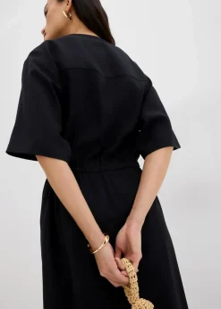 Damen bonprix Bekleidung·Pullover & Strickjacken|Kleider|Kaftan-Kleid aus feiner Viskose
