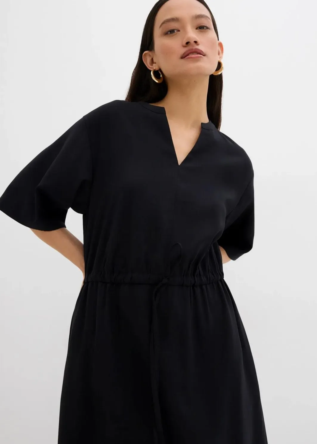 Damen bonprix Bekleidung·Pullover & Strickjacken|Kleider|Kaftan-Kleid aus feiner Viskose