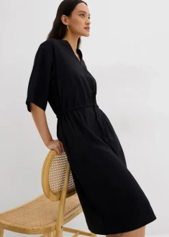 Damen bonprix Bekleidung·Pullover & Strickjacken|Kleider|Kaftan-Kleid aus feiner Viskose
