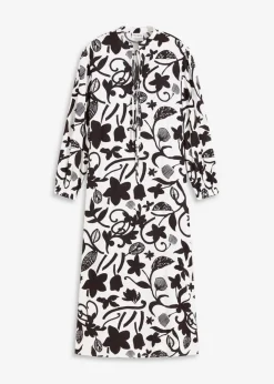 Damen bonprix Bekleidung·Pullover & Strickjacken|Kleider|Kaftan-Kleid aus fließender Viskose