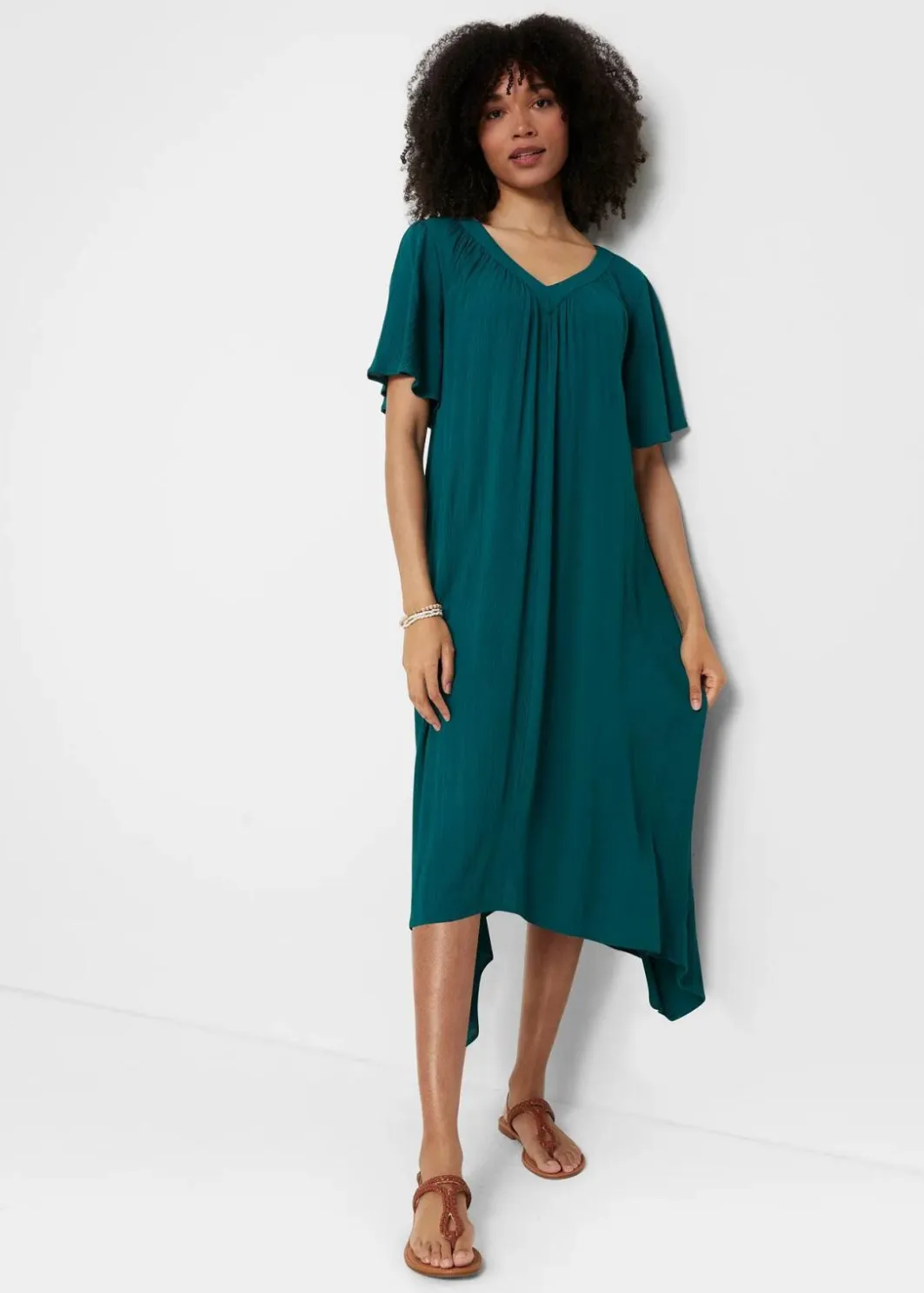 Damen bonprix Bekleidung·Pullover & Strickjacken|Kleider|Kaftan-Kleid aus Kreppware