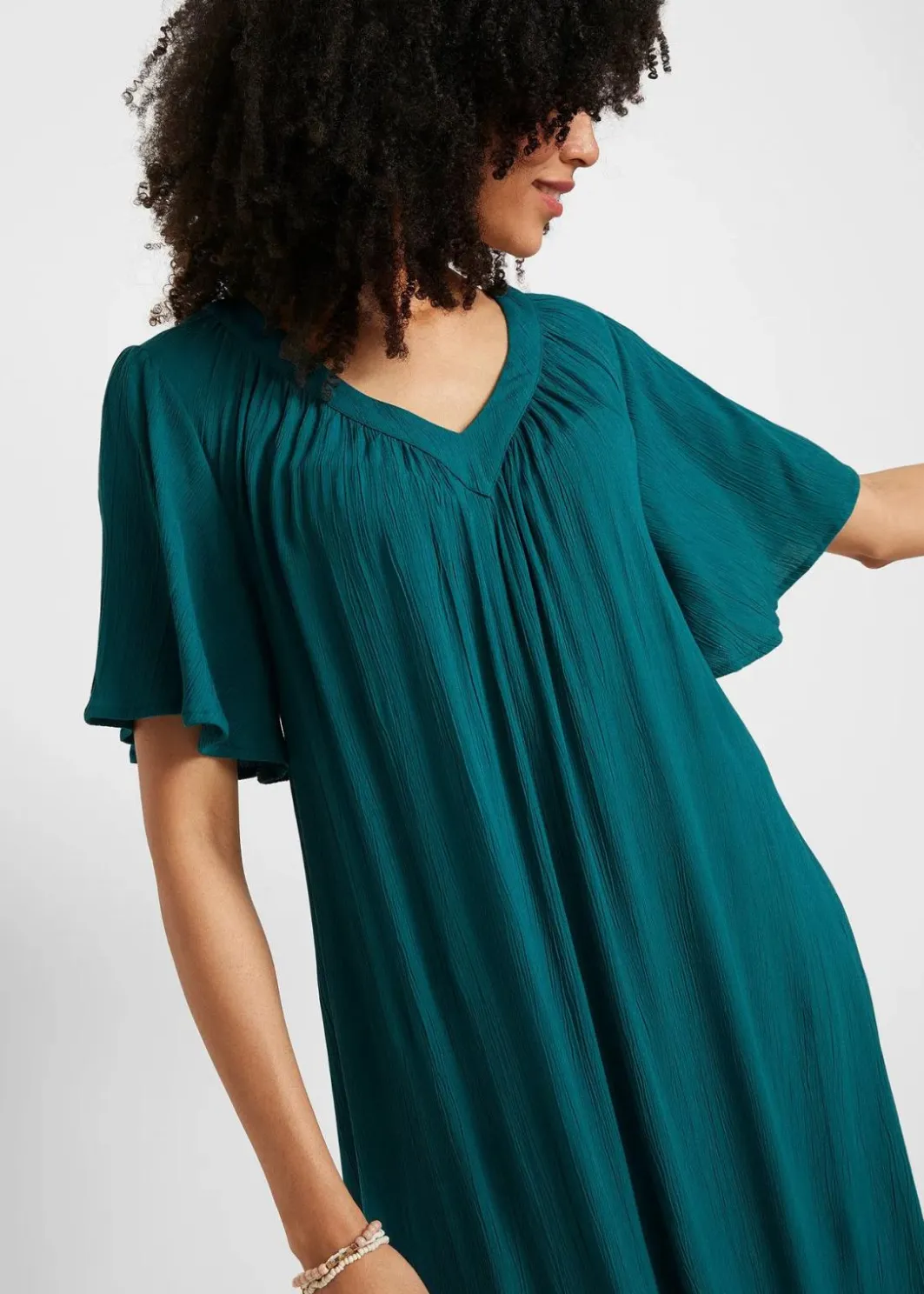 Damen bonprix Bekleidung·Pullover & Strickjacken|Kleider|Kaftan-Kleid aus Kreppware
