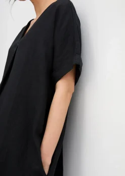 Damen bonprix Bekleidung·Pullover & Strickjacken|Kleider|Kaftan-Kleid aus reinem Leinen