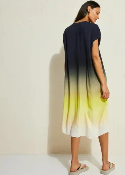 Kaftan-Kleid aus Viskose Damen Bekleidung·Pullover & Strickjacken|Kleider