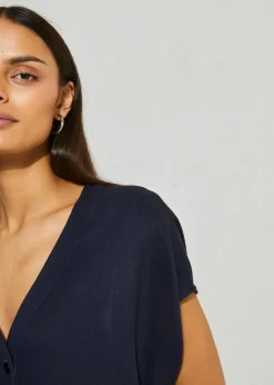 Kaftan-Kleid aus Viskose Damen Bekleidung·Pullover & Strickjacken|Kleider