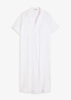 Damen bonprix Kleider|Bekleidung·Pullover & Strickjacken|Kaftan-Kleid aus weichem Musselin