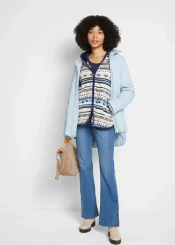 Discount Kapuzen-Fleecejacke mit Norweger-Muster Damen Bekleidung·Blusen & Tuniken|Bekleidung·Hosen