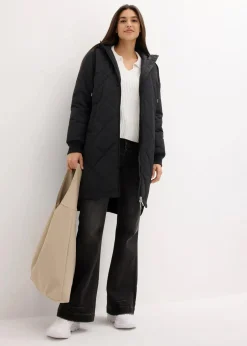 New Kapuzen-Kurzmantel mit Steppung Damen Jacken & Mäntel|Bekleidung·Hosen