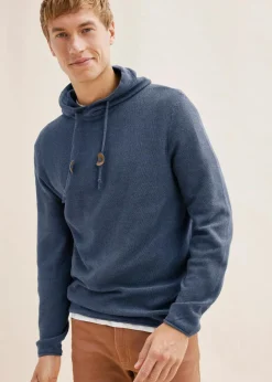 Herren bonprix Große Größen|Pullover & Strickjacken|Kapuzenpullover aus weichem Baumwollmix