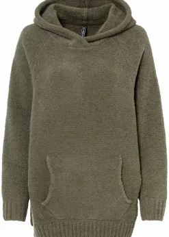 Kapuzenpullover in Teddy-Fleece Damen Bekleidung·Umstandsmode|Bekleidung·Jeans