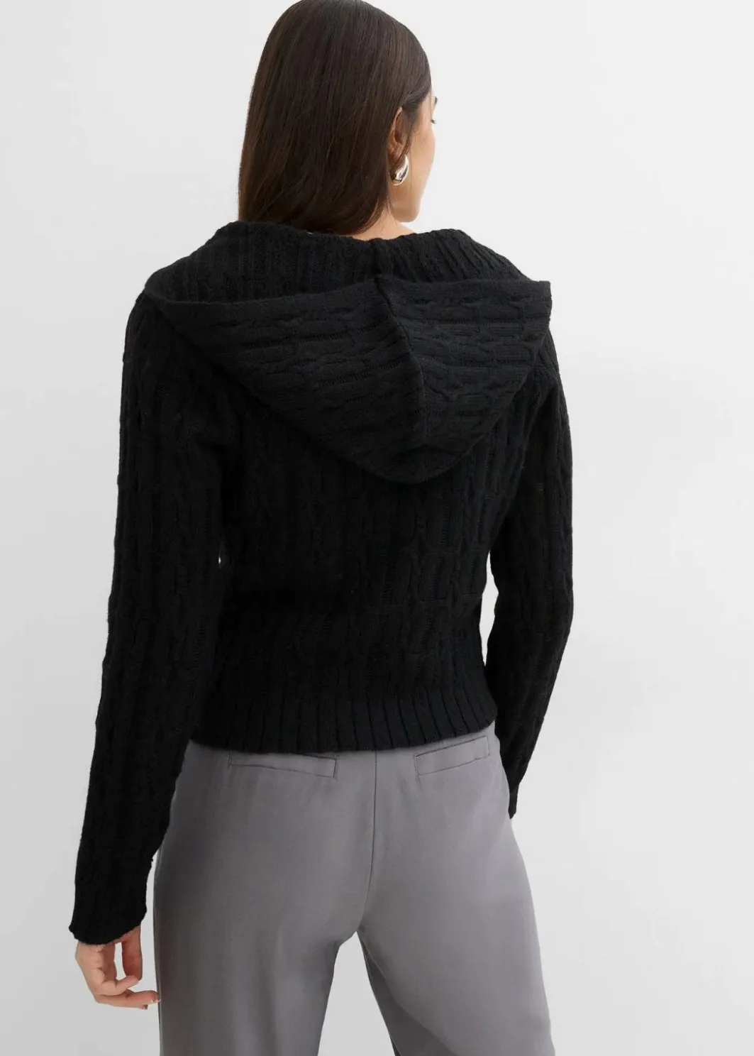 New Kapuzenpullover mit asymmetrischem Saum Damen Bekleidung·Umstandsmode|Pullover & Strickjacken