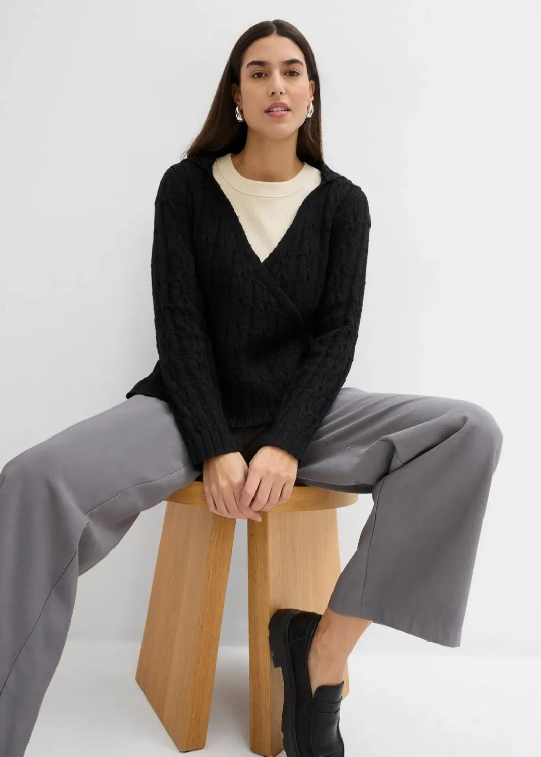 New Kapuzenpullover mit asymmetrischem Saum Damen Bekleidung·Umstandsmode|Pullover & Strickjacken