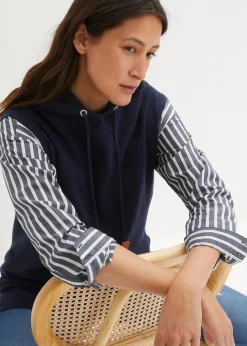Kapuzen-Pullunder, oversized Damen Bekleidung·Umstandsmode|Bekleidung·Jeans