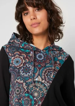 Damen bonprix Shirts & Tops|Kapuzenshirt aus reiner Baumwolle