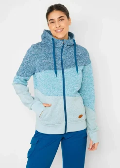 Damen bonprix Bekleidung·Blusen & Tuniken|Nachhaltigere Materialien|Kapuzen-Sweatjacke