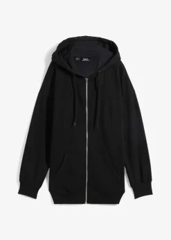 Damen bonprix Sweat|Nachhaltigere Materialien|Kapuzen-Sweatjacke