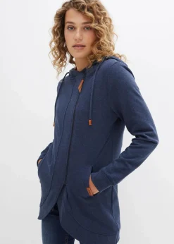 Damen bonprix Sweat|Bekleidung·Blusen & Tuniken|Kapuzen-Sweatjacke