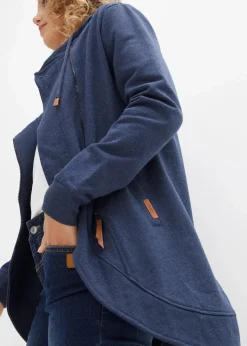 Damen bonprix Sweat|Bekleidung·Blusen & Tuniken|Kapuzen-Sweatjacke