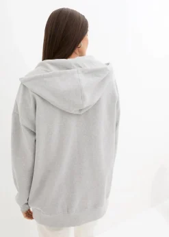 Damen bonprix Sweat|Nachhaltigere Materialien|Kapuzen-Sweatjacke
