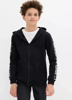 Kinder bonprix Jungen 9-16 Jahre·Bademode|Jungen 9-16 Jahre·Jacken & Outdoor|Kapuzen-Sweatjacke aus Bio-Baumwolle