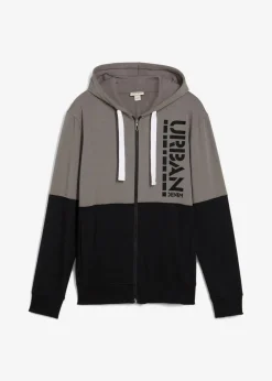 New Kapuzen-Sweatjacke aus reiner Bio-Baumwolle Herren Große Größen|Sweat