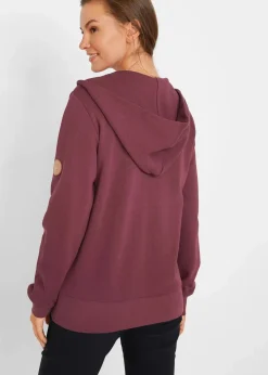 Damen bonprix Sweat|Bekleidung·Blusen & Tuniken|Kapuzen-Sweatjacke aus reiner Baumwolle