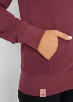 Damen bonprix Sweat|Bekleidung·Blusen & Tuniken|Kapuzen-Sweatjacke aus reiner Baumwolle