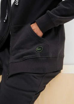 Herren bonprix Große Größen|Sportbekleidung|Kapuzen-Sweatjacke aus reiner Bio-Baumwolle
