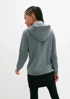 Discount Kapuzen-Sweatjacke aus reiner Baumwolle Damen Sweat|Bekleidung·Blusen & Tuniken