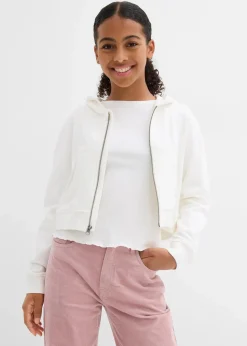 Kinder bonprix Mädchen 9-16 Jahre·Sweat & Strick|Mädchen 2-8 Jahre·Nachhaltigere Materialien|Kapuzen-Sweatjacke aus reiner Bio-Baumwolle