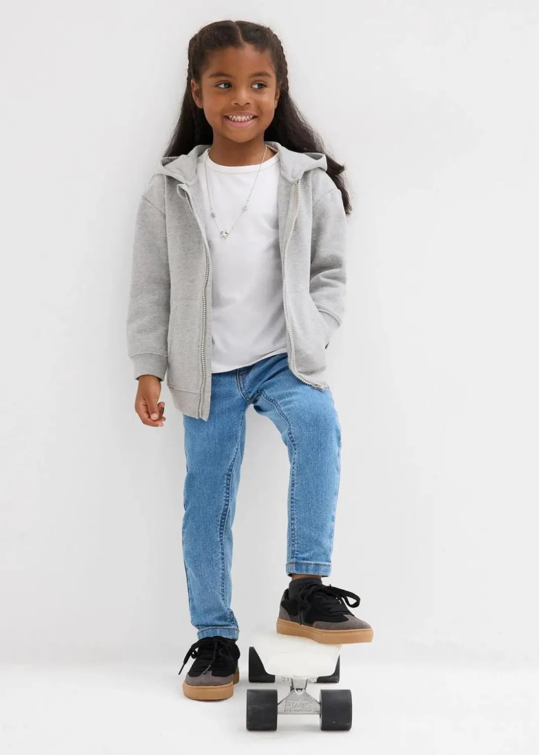 Best Kapuzen-Sweatjacke aus weichem Bio-Baumwoll-Mix Kinder Mädchen 2-8 Jahre·Nachhaltigere Materialien|Mädchen 9-16 Jahre·Nachhaltigere Materialien