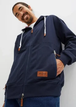 Sale Kapuzen-Sweatjacke aus weichem Baumwoll-Mix, Loose Fit Herren Große Größen|Sweat