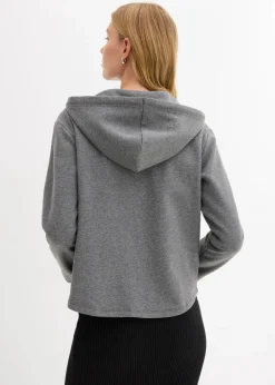 Sale Kapuzen-Sweatjacke mit recyceltem Polyester Damen Bekleidung·Blusen & Tuniken|Sweat