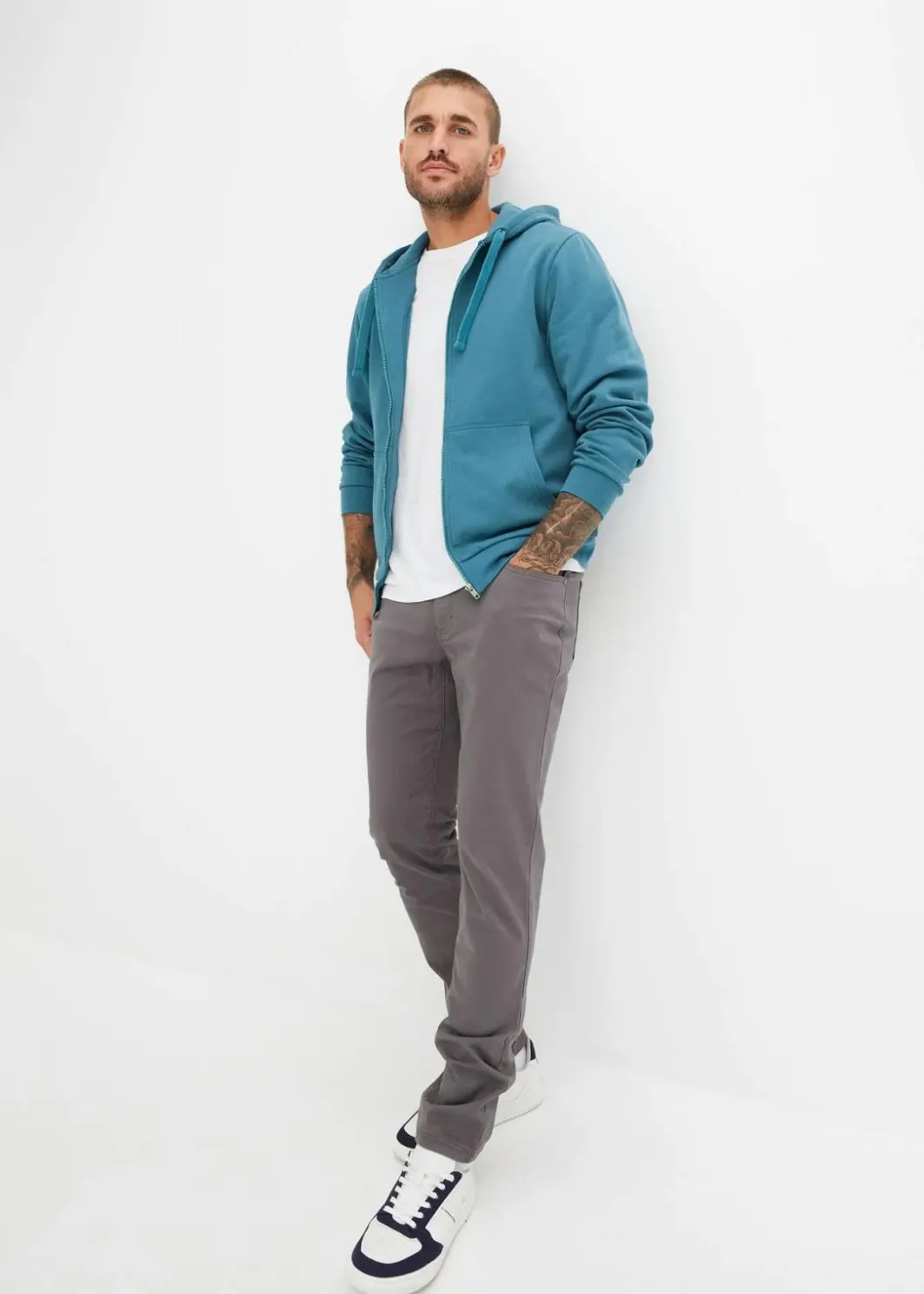 Hot Kapuzen-Sweatjacke mit Reißverschluss Herren Sweat|Sportbekleidung