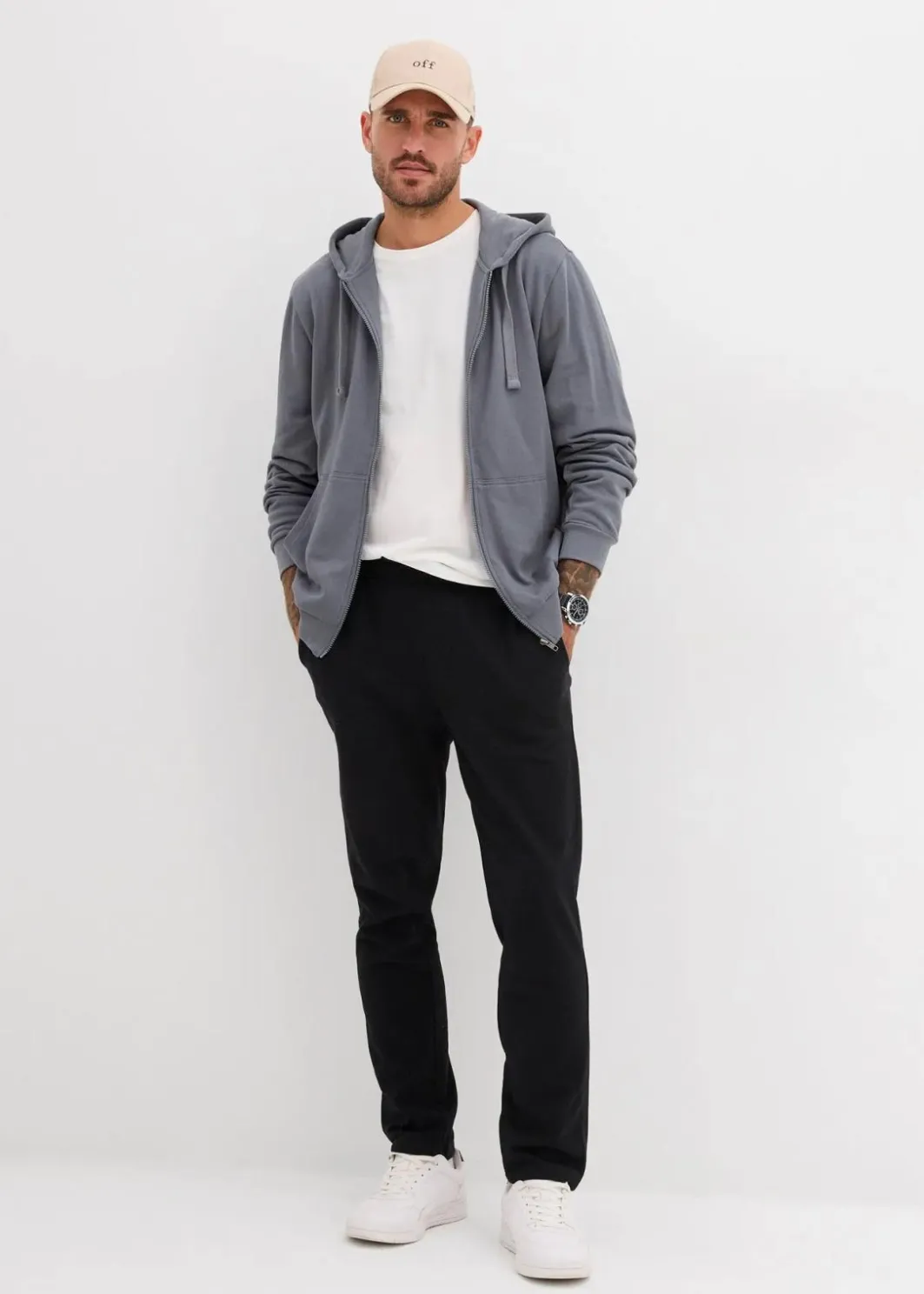 Sale Kapuzen-Sweatjacke mit Reißverschluss Herren Sweat|Sportbekleidung