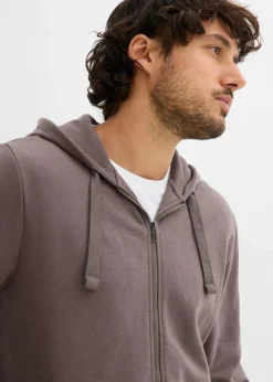 Herren bonprix Sweat|Sportbekleidung|Kapuzen-Sweatjacke mit Reißverschluss