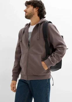 Herren bonprix Sweat|Sportbekleidung|Kapuzen-Sweatjacke mit Reißverschluss