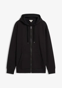 Herren bonprix Große Größen|Basics|Kapuzen-Sweatjacke mit reiner Baumwolle, Loose Fit