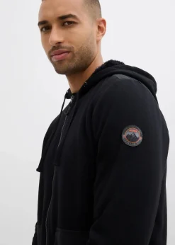 New Kapuzen-Sweatjacke mit Teddyfutter Herren Große Größen|Outdoorbekleidung