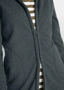 Clearance Kapuzen-Sweatjacke mit Teddyfell Damen Sweat|Bekleidung·Blusen & Tuniken