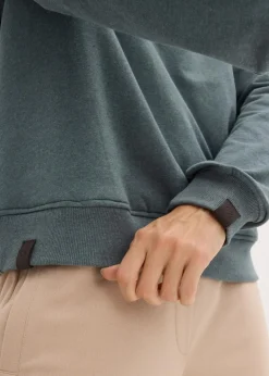 Hot Kapuzensweatshirt aus Baumwoll-Mix und Teddy-Futter Damen Bekleidung·Blusen & Tuniken|Nachhaltigere Materialien