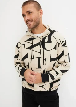 Herren bonprix Sweat|Große Größen|Kapuzensweatshirt aus Bio Baumwolle, Loose Fit