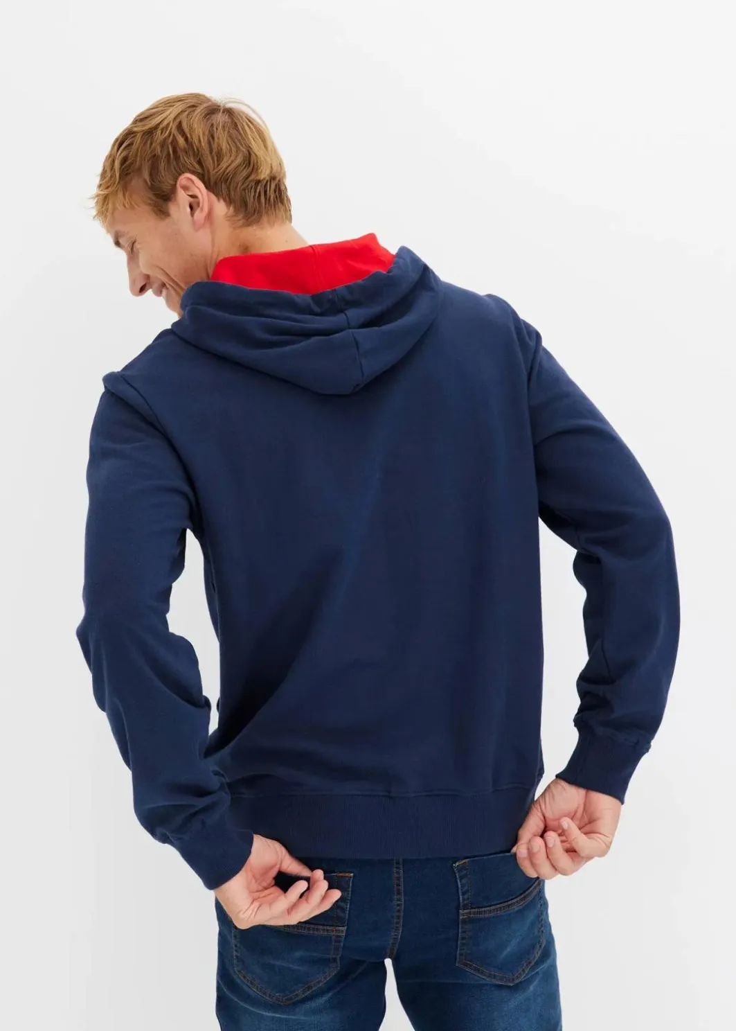 Herren bonprix Große Größen|Sweat|Kapuzensweatshirt mit Flockprint