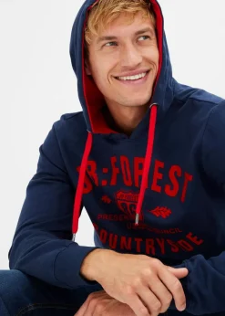 Herren bonprix Große Größen|Sweat|Kapuzensweatshirt mit Flockprint