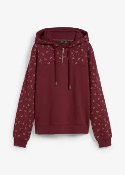 Online Kapuzensweatshirt mit Reißverschluss aus reiner Baumwolle Damen Nachhaltigere Materialien