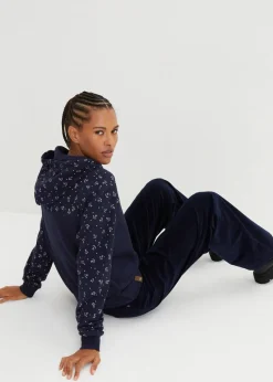 Damen bonprix Nachhaltigere Materialien|Kapuzensweatshirt mit Reißverschluss aus reiner Baumwolle