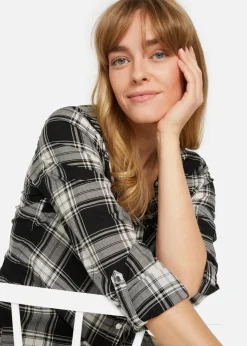 Online Karierte Hemdbluse aus reiner Baumwolle Damen Blusen & Tuniken|Bekleidung·Jacken & Mäntel